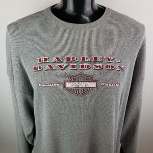 Vintage Mens 3XL Harley-Davidson Thermal L/S